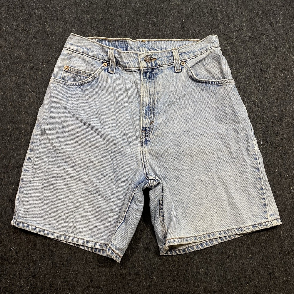 VTG Orange Tab Levi's Light Washed Casual High Rise Denim Shorts Women's Sz 27
